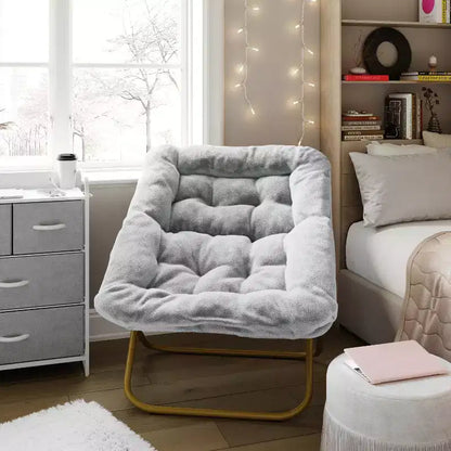 Sedia Pieghevole a Sfera Oversize Emma e Oliver per Dormitorio, Camera da Letto