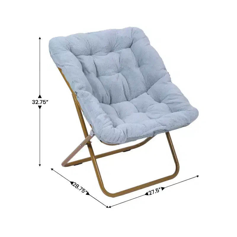 Sedia Pieghevole a Sfera Oversize Emma e Oliver per Dormitorio, Camera da Letto