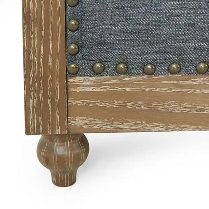 Saragus Chesterfield Sofa with Nailhead Trim by Christopher Knight Home - 85.50  L x 33.25  W x 28.50  H