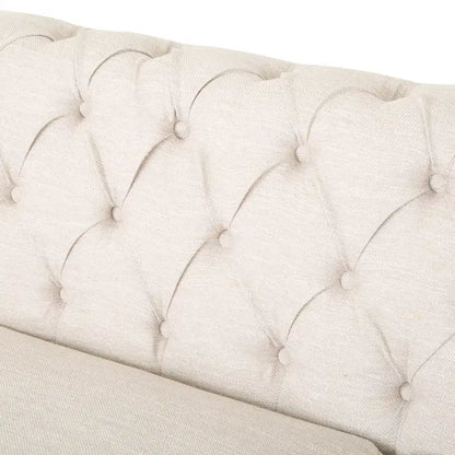 Saragus Chesterfield Sofa with Nailhead Trim by Christopher Knight Home - 85.50  L x 33.25  W x 28.50  H