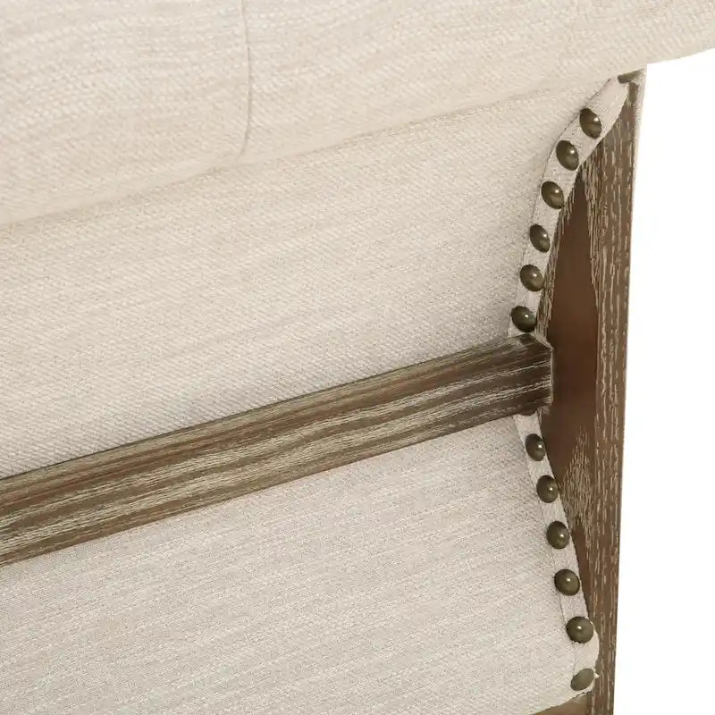 Saragus Chesterfield Sofa with Nailhead Trim by Christopher Knight Home - 85.50  L x 33.25  W x 28.50  H