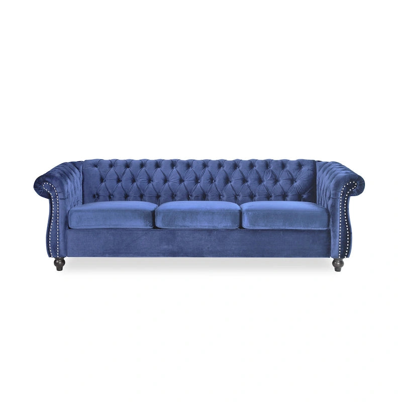 Parksley Tufted Velvet Chesterfield Sofa by Christopher Knight Home
