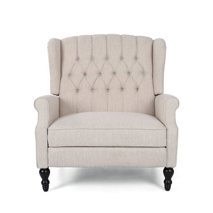Apaloosa Oversized Tufted Fabric Oversized Pushback Recliner by Christopher Knight Home