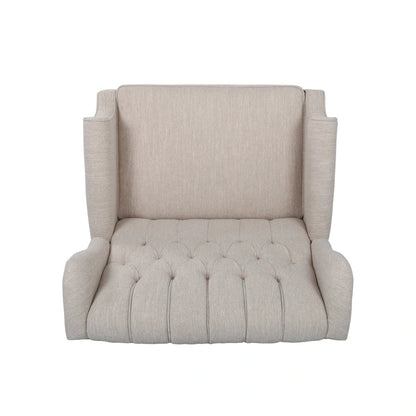 Apaloosa Oversized Tufted Fabric Oversized Pushback Recliner by Christopher Knight Home