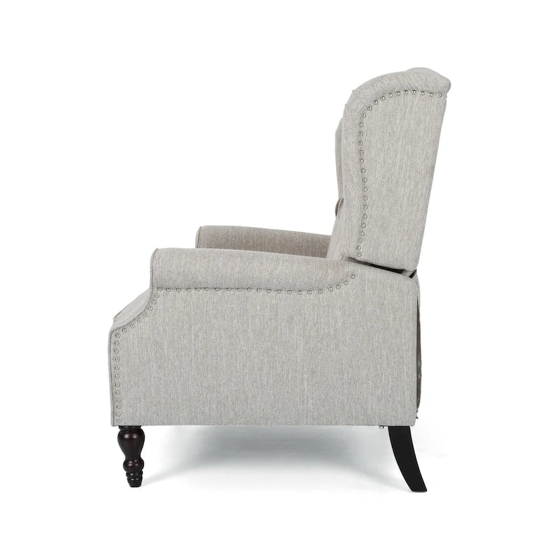 Apaloosa Oversized Tufted Fabric Oversized Pushback Recliner by Christopher Knight Home