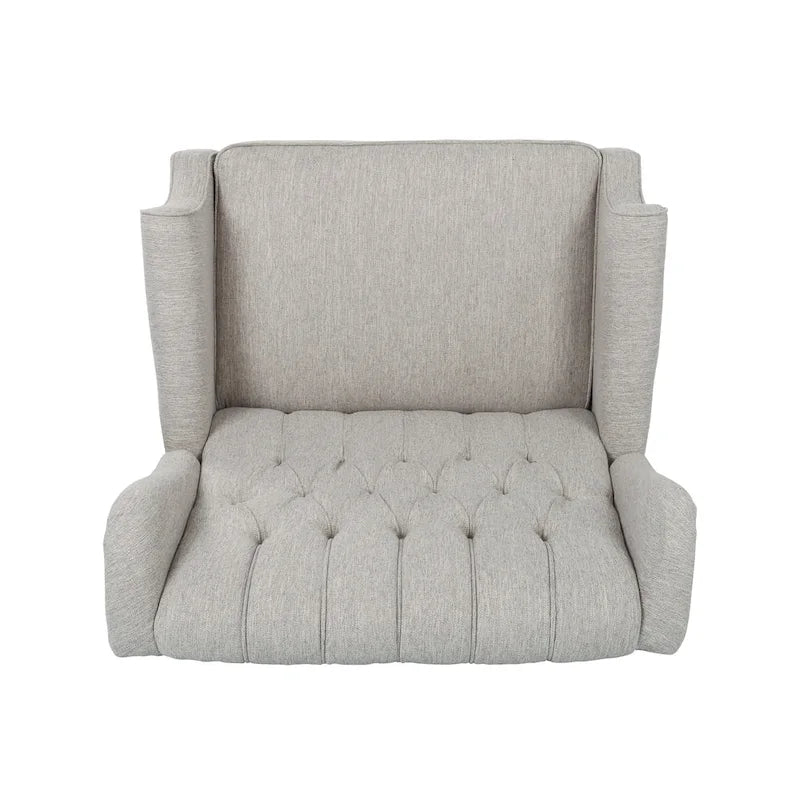 Apaloosa Oversized Tufted Fabric Oversized Pushback Recliner by Christopher Knight Home