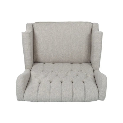 Apaloosa Oversized Tufted Fabric Oversized Pushback Recliner by Christopher Knight Home