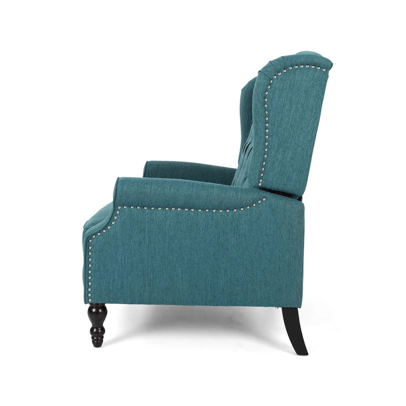 Apaloosa Oversized Tufted Fabric Oversized Pushback Recliner by Christopher Knight Home