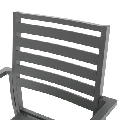 Cape Coral Aluminum Modern Outdoor Dining Chair (Set of 2) by Christopher Knight Home