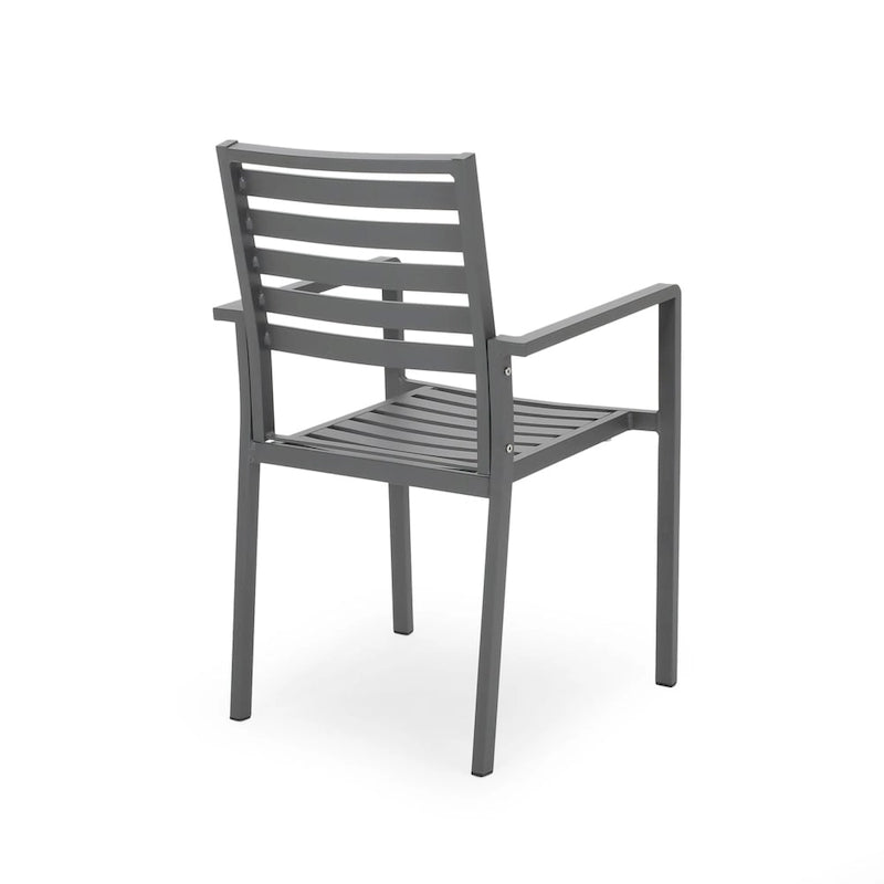 Cape Coral Aluminum Modern Outdoor Dining Chair (Set of 2) by Christopher Knight Home