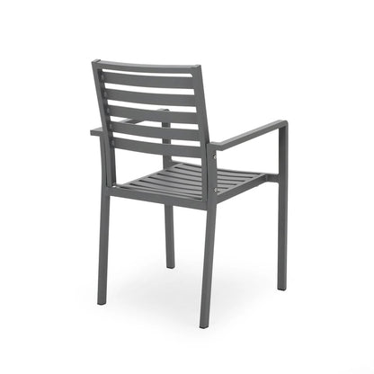 Cape Coral Aluminum Modern Outdoor Dining Chair (Set of 2) by Christopher Knight Home