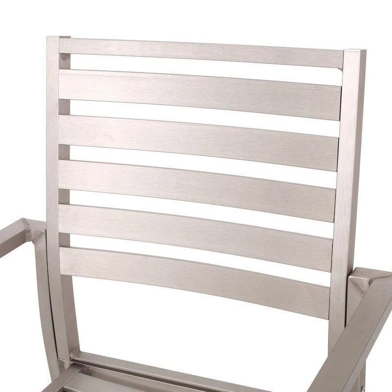 Cape Coral Aluminum Modern Outdoor Dining Chair (Set of 2) by Christopher Knight Home
