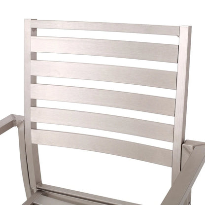 Cape Coral Aluminum Modern Outdoor Dining Chair (Set of 2) by Christopher Knight Home