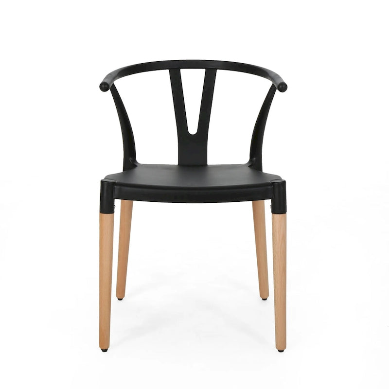 Sedie da pranzo Mountfair moderne con gambe in legno (set da 2) di Christopher Knight Home