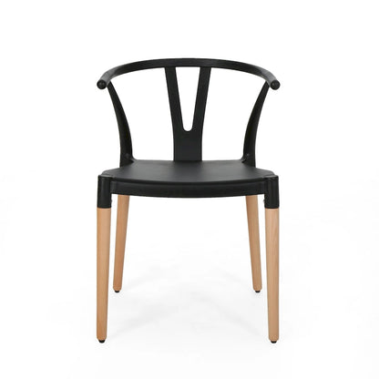 Sedie da pranzo Mountfair moderne con gambe in legno (set da 2) di Christopher Knight Home
