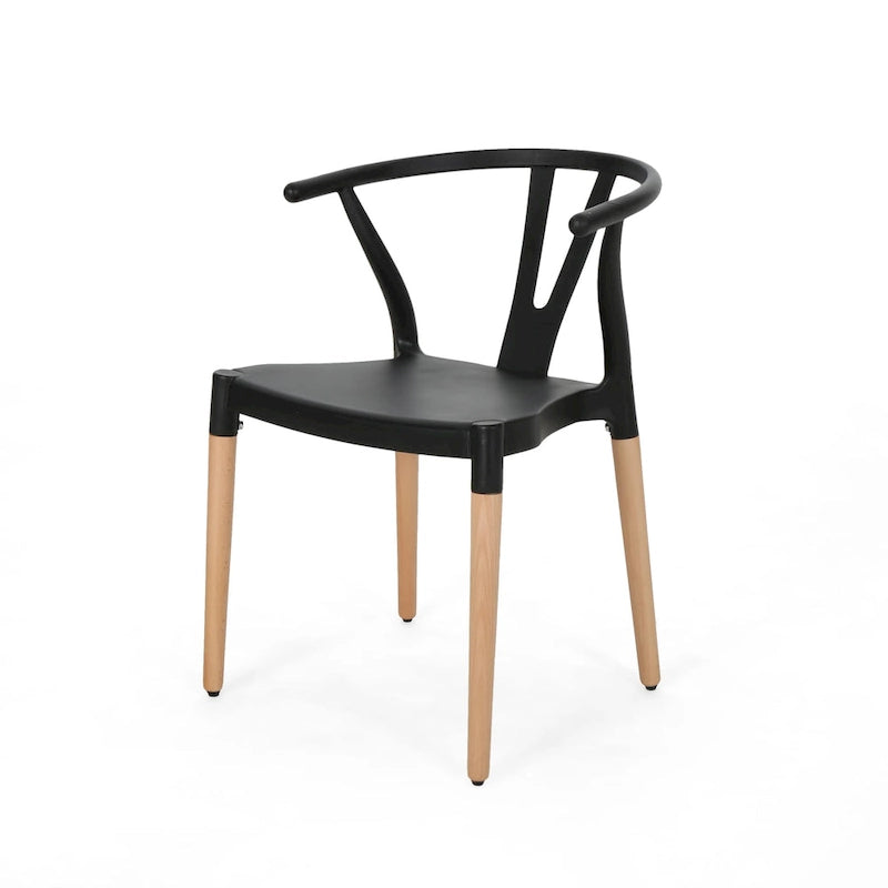 Sedie da pranzo Mountfair moderne con gambe in legno (set da 2) di Christopher Knight Home