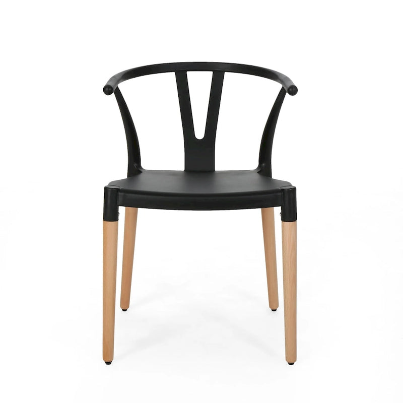 Sedie da pranzo Mountfair moderne con gambe in legno (set da 2) di Christopher Knight Home