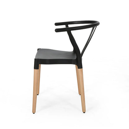 Sedie da pranzo Mountfair moderne con gambe in legno (set da 2) di Christopher Knight Home