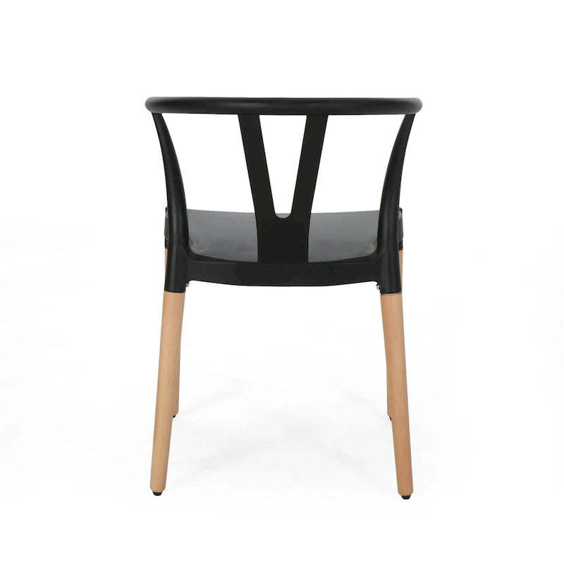 Sedie da pranzo Mountfair moderne con gambe in legno (set da 2) di Christopher Knight Home