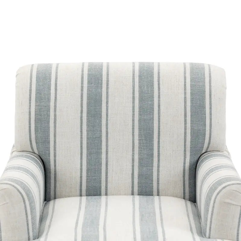 Set of 2 Traditional Upholstered Stripe Accent Chair for Living Room