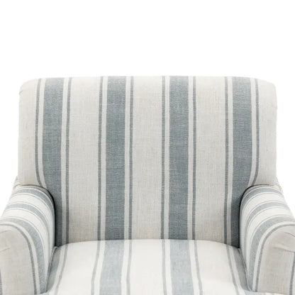 Set of 2 Traditional Upholstered Stripe Accent Chair for Living Room