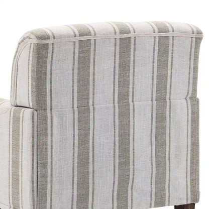 Set of 2 Traditional Upholstered Stripe Accent Chair for Living Room