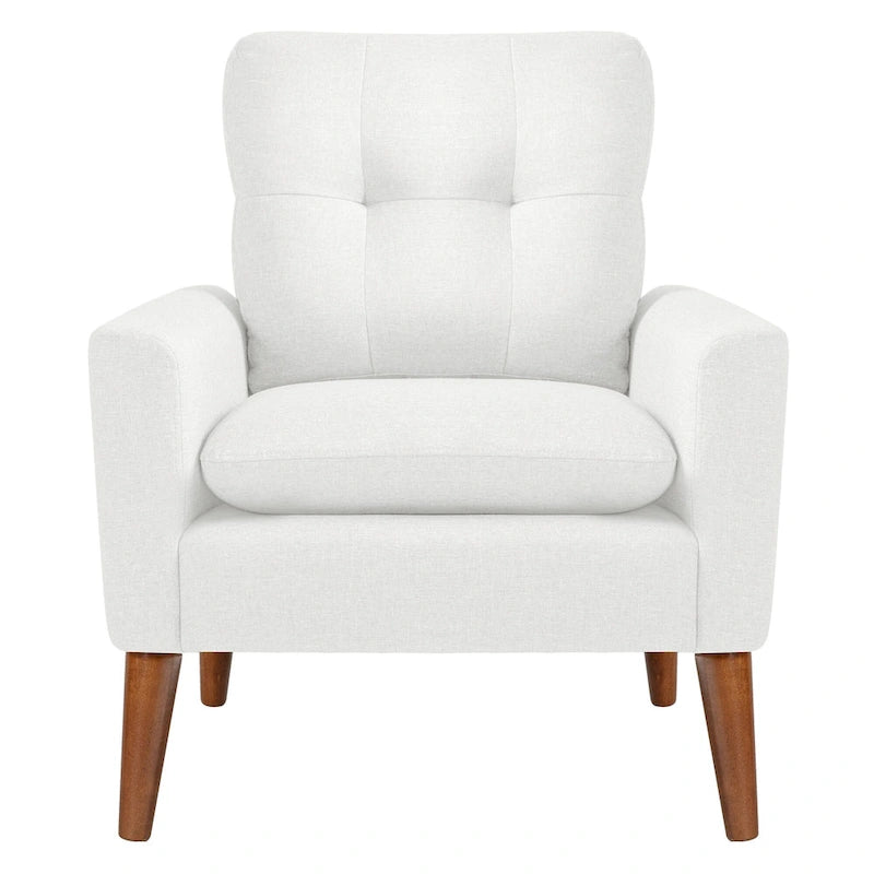 Homall Accent Chair Modern Fabric Upholstered Arm Chair Wood Legs Lounge Chair for Living Room