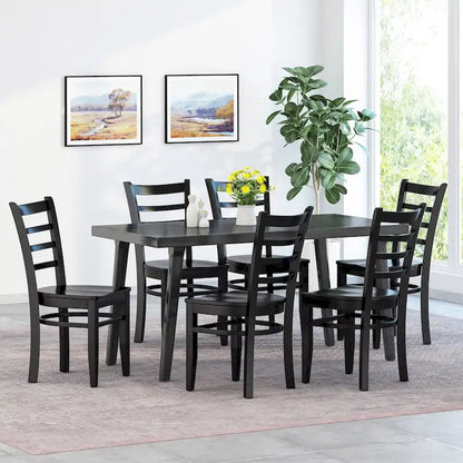 Prestage Rubberwood Dining Chairs (Set of 6) by Christopher Knight Home
