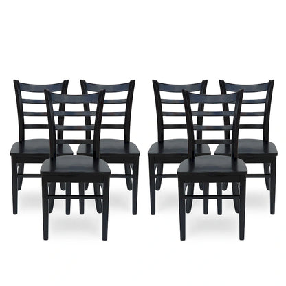 Prestage Rubberwood Dining Chairs (Set of 6) by Christopher Knight Home