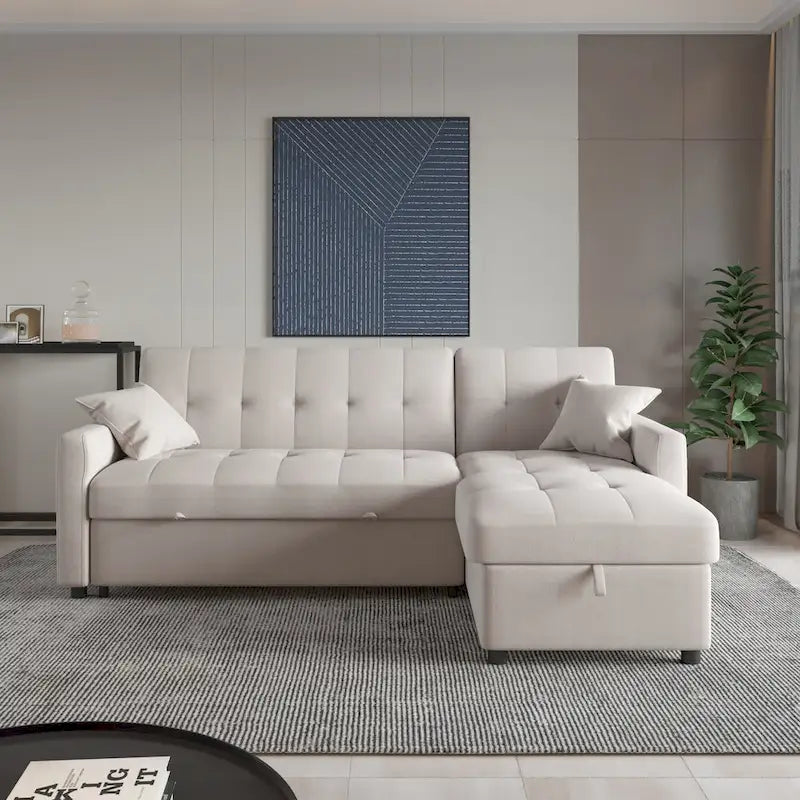 82  Wide Reversible Sleeper Sofa & Chaise