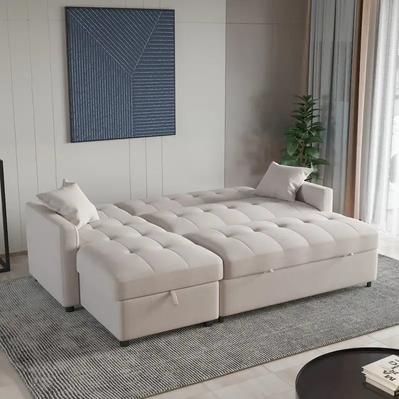 82  Wide Reversible Sleeper Sofa & Chaise