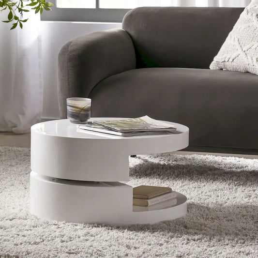 Small Circular Mod Rotatable Coffee Table by Christopher Knight Home