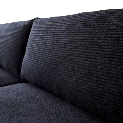 HOOOWOOO Mid-Century Modern Upholstered Sofa Couch with Rolled Pillows