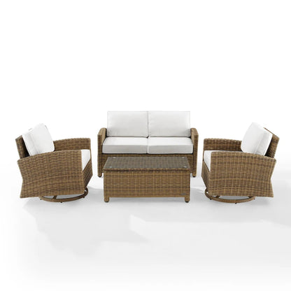 Crosley Bradenton 4Pc Swivel Rocker Conversation Set