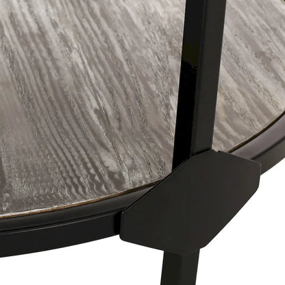 Cedarhurst Modern Industrial Round Coffee Table by Christopher Knight Home