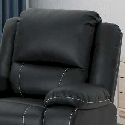 Malic Tufted Faux Leather Swivel Recliner by Christopher Knight Home