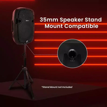 Pyle Impianto Altoparlanti PA Bluetooth, Subwoofer da 10", 1000W MAX, Radio FM, USB/SD, Ingresso Aux, Funzione di Registrazione PPHP1037UB