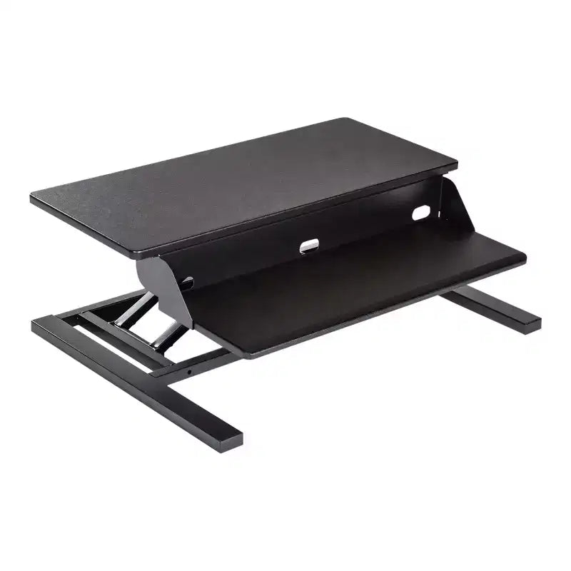 Stand Up Desk Store AirRise Pro Convertitore per Scrivania a Due Livelli con Supporto Monitor e Vassoio Tastiera Integrato (Bianco, 81 cm di Larghezza)