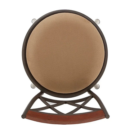 Sgabelli in metallo e legno con schienale a X regolabili Verona, finitura bronzo, confezione da 3, di iNSPIRE Q Classic