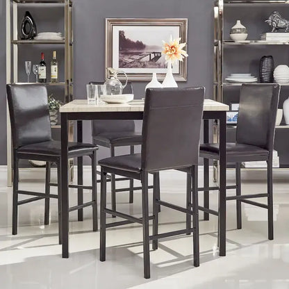 Darcy Metal Upholstered Counter Height Dining Chairs (Set of 4) by iNSPIRE Q Bold