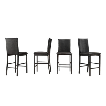 Darcy Metal Upholstered Counter Height Dining Chairs (Set of 4) by iNSPIRE Q Bold