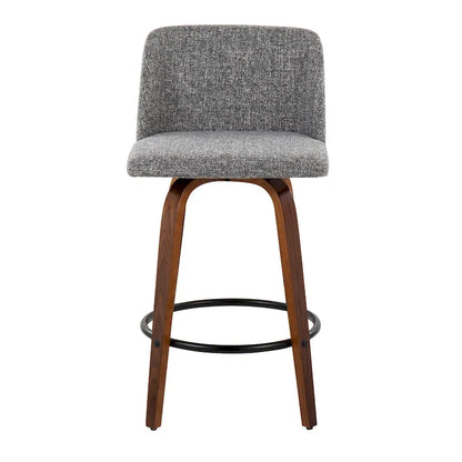 Carson Carrington Vallberga 26  Counter Stool with Black Round Footrest (Set of 2)