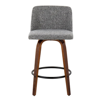 Carson Carrington Vallberga 26  Counter Stool with Black Round Footrest (Set of 2)