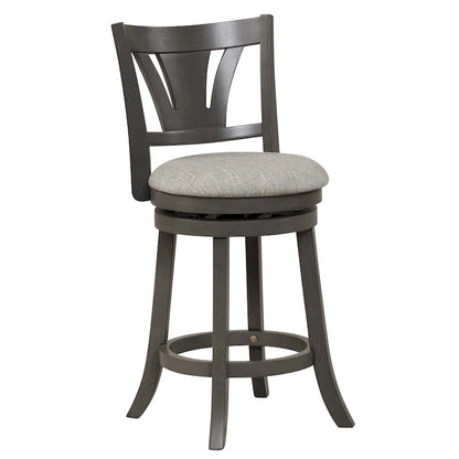 1/2/4 PCS 26.5  Swivel Bar Stool Counter Height w/ Rubber Wood Legs