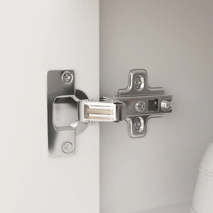 35.8 W White Storage Bench with Drawers and Padded Seat Cushion