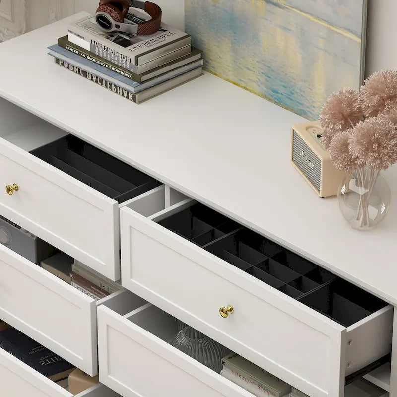 Cassettiera laccata doppia Cassettiera organizer universale da camera da letto