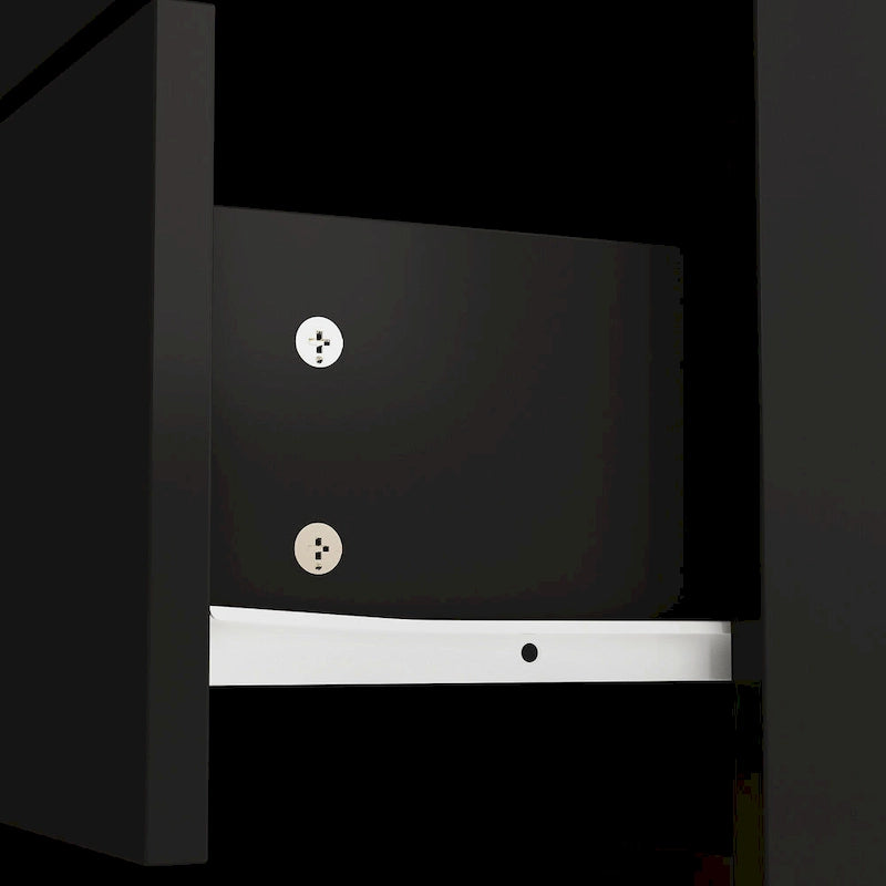 Cassettiera comò a 4 cassetti per scrivania, toeletta, credenza, camera da letto, bianco
