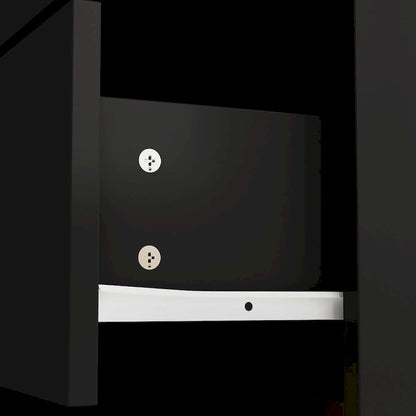 Cassettiera comò a 4 cassetti per scrivania, toeletta, credenza, camera da letto, bianco