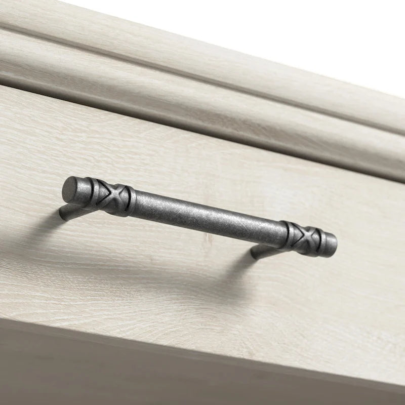 Lennox Farmhouse Glass Coffee Table with Storage by Bush Furniture