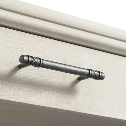 Lennox Farmhouse Glass Coffee Table with Storage by Bush Furniture